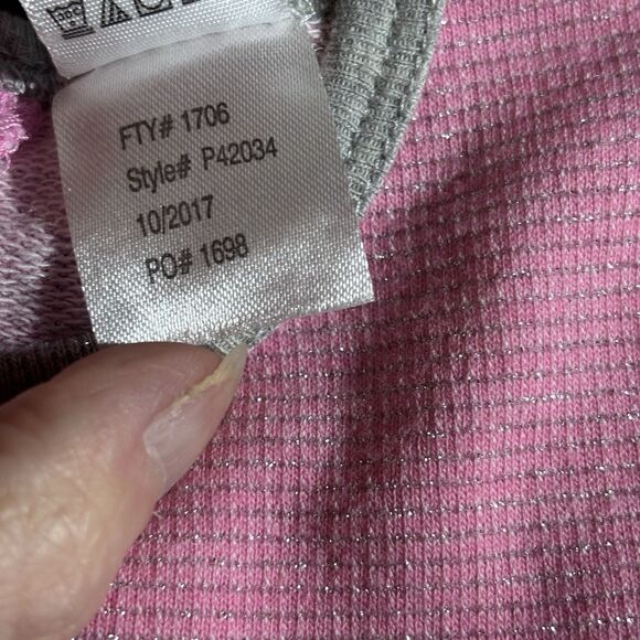 BOPPY girls  Pink Top & Printed white Leggins 2 piece outfit Size 9 months - Picture 12 of 16